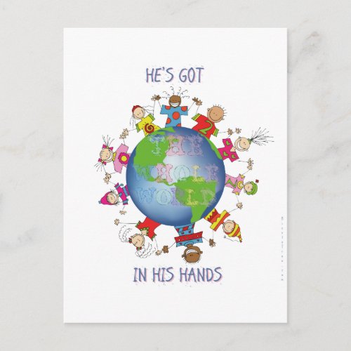 Hes Got the Whole World in His Hands Postcard