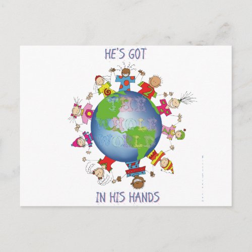 Hes Got the Whole World in His Hands Postcard