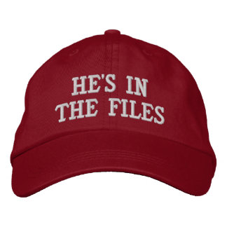 He's in the Files Embroidered Baseball Cap
