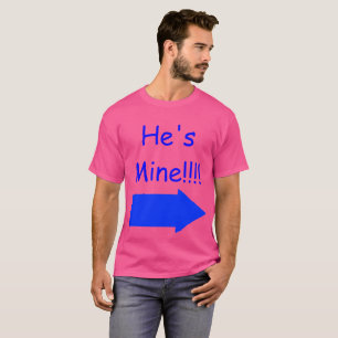 He's Mine!!!! Pride Shirt, with Bisexual Hand T-Shirt