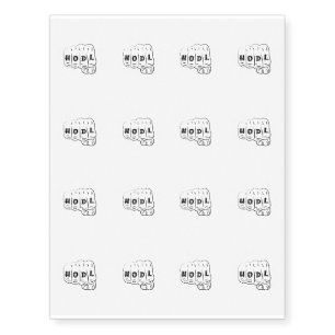 He's My Boo Trump Halloween Funny Temporary Tattoos