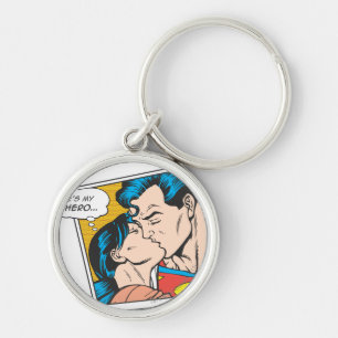 He's my hero keychain