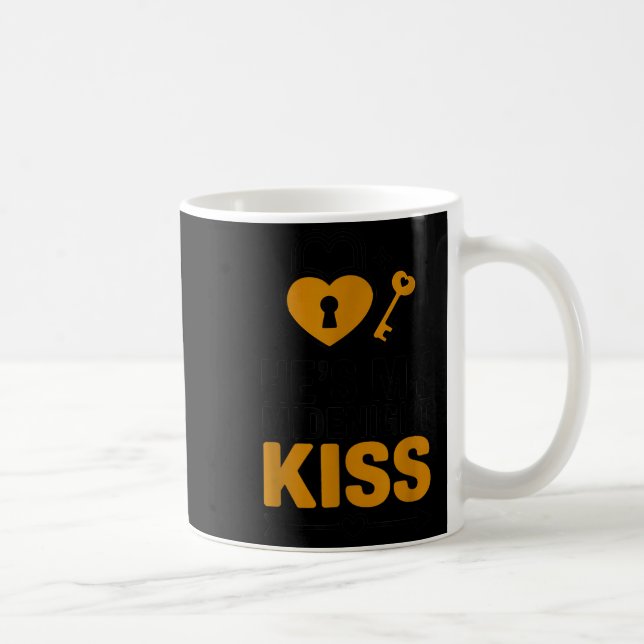 He's My Midnight Kiss Happy New Year Matching Coup Coffee Mug (Right)