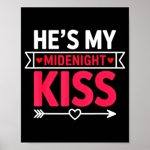 He's My Midnight Kiss Happy New Year Matching Coup Poster