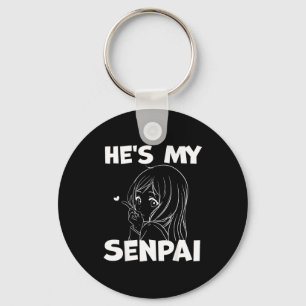 He's My Senpai Funny Anime Matching Couple Girlfri Keychain