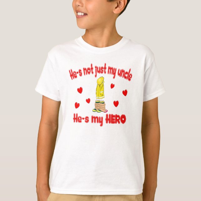 He's not just my uncle- hearts T-Shirt (Front)