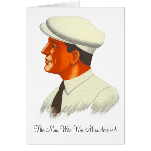 He's Not Vain, Just Misunderstood, Retro Man Cards (Front)