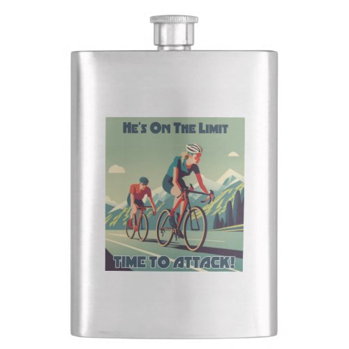 Hes On The Limit Time To Attack Womens Cycling Flask