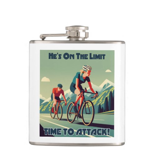 Hes On The Limit Time To Attack Womens Cycling Flask
