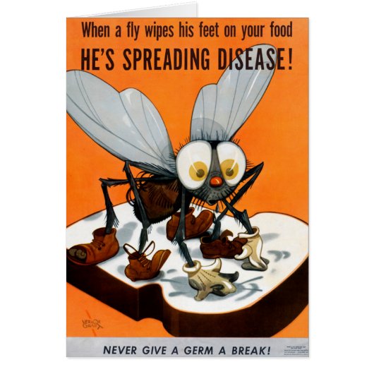 He's spreading desease Public Health Poster (Front)