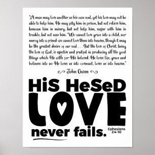 "Hesed Never Fails" 11x14 Semi-gloss Poster