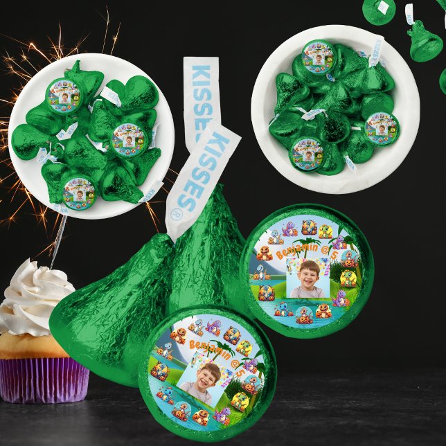 Hesheys Birthday Candy Favor Baby Dino Theme (Creator Uploaded)