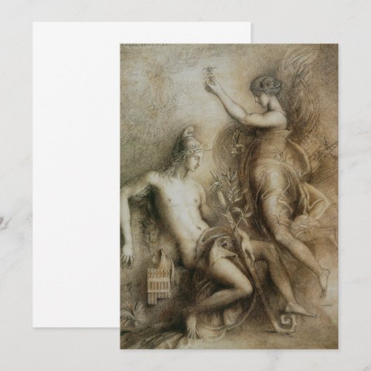 Hesiod and Muse by Gustave Moreau (Front/Back)