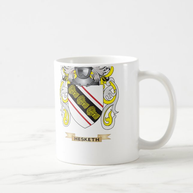 Hesketh Coat of Arms (Family Crest) Coffee Mug (Right)