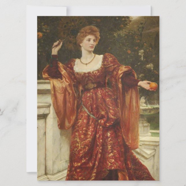 Hesperia (by Frank Dicksee) Card (Front)