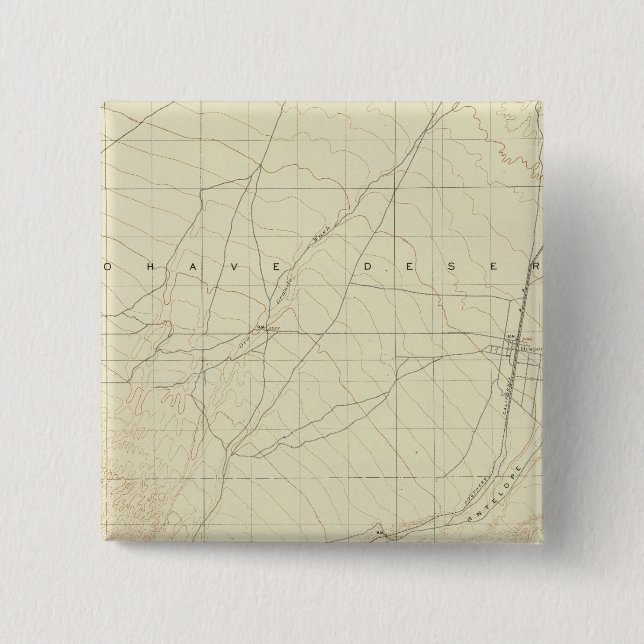 Hesperia quadrangle showing San Andreas Rift Pinback Button (Front)