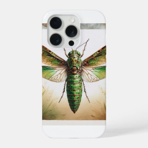 Hesperotettix Grasshopper 030624IREF110 _ Watercol iPhone 15 Pro Case