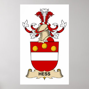 Hess Family Crest Poster