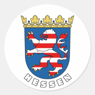 Hessen Coat of Arms (Germany) Classic Round Sticker