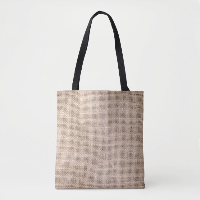 Hessian sackcloth, woven texture background. tote bag (Front)
