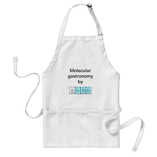 Hesther periodic table name apron (Front)