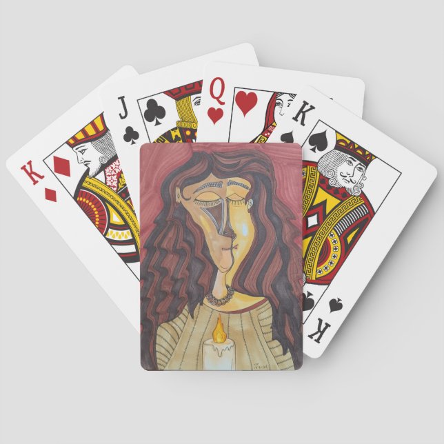 Hestia, Goddess of the Hearth Poker Cards (Back)