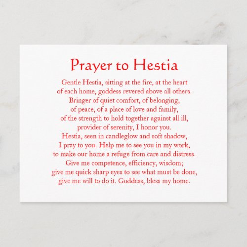Hestia Postcard