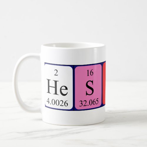 Heston periodic table name mug