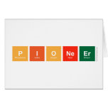 pioneer  Het begroeten/notakaarten wenskaarten