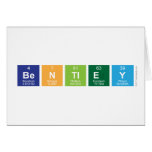 Bentley  Het begroeten/notakaarten wenskaarten