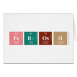 Porosh  Het begroeten/notakaarten wenskaarten