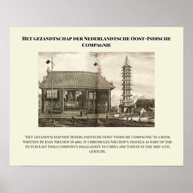 Het gezandtschap der Nederlandtsche Oost-Indische  Poster (Front)