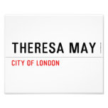 THERESA MAY  Het Print van de foto