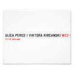 Ulica Perice i Viktora Kirčanski  Het Print van de foto