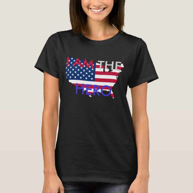 Hetalia America "I AM THE HERO" T-Shirt (Front)