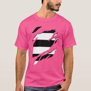 Heterosexual Flag 3D Effect Pride Gay LGBT Design T-Shirt
