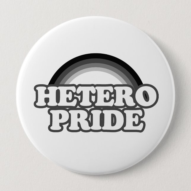 Heterosexual pride button (Front)