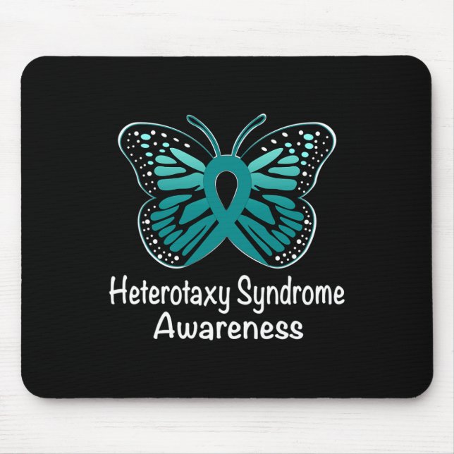 Heterotaxy Syndrome Awareness Warrior Support Teal Mouse Pad (Front)