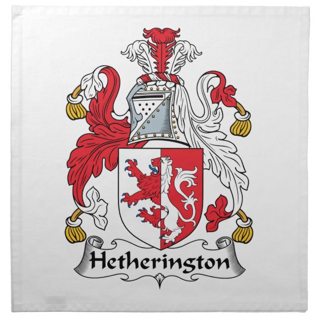 Hetherington Family Crest Napkin (Front)