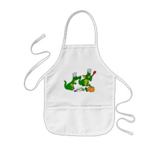 Heute werde ich kochen kids' apron