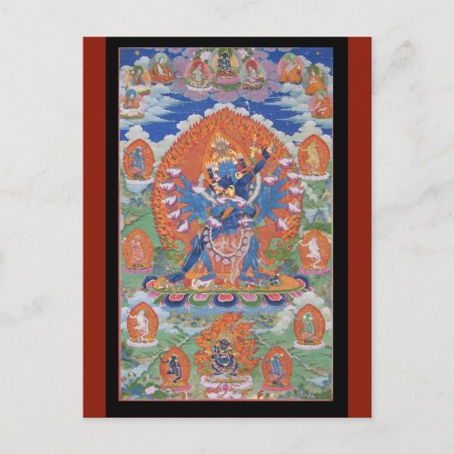 Hevajra Tibetan Buddhist Deity Art Postcard