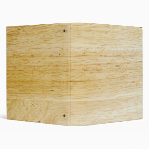 Hevea wood texture 3 ring binder