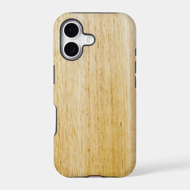 Hevea wood texture iphone case (Back)