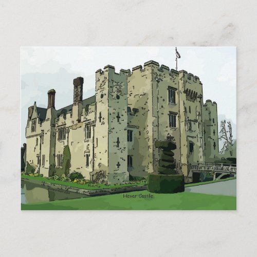 Hever Castle Design 2 Postcard