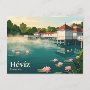 Hévíz Thermal Lake Hungary Postcard