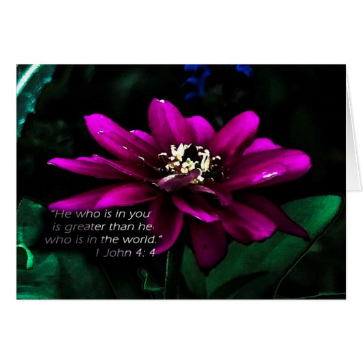 HewhoisinyouisgreaterZazzle Cards (Front Horizontal)