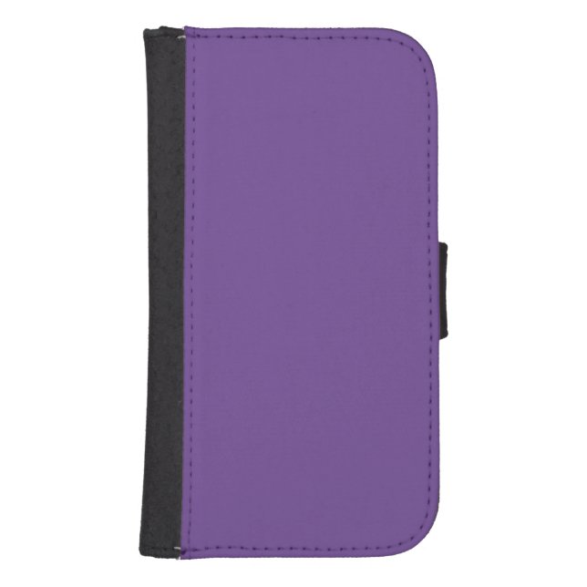 Hex #714997, Dark Lavender Wallet Case (Front)