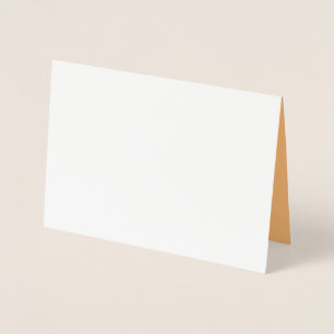 Hex Color #FABA77, Brandy Foil Card