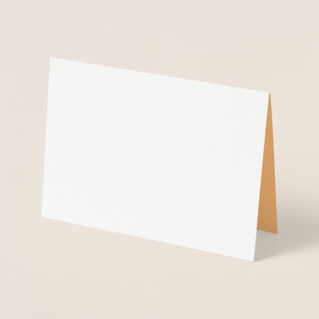 Hex Color #FABA77, Brandy Foil Card (Front)