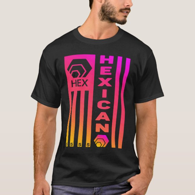 HEX Crypto by Richard Heart  Hexican Investor Hexi T-Shirt (Front)